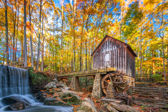 Rural Autumn Gristmill 704