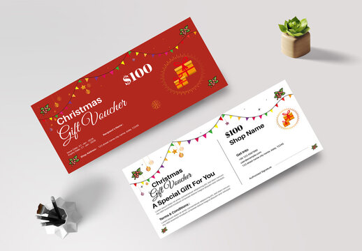 Christmas Gift Voucher Template