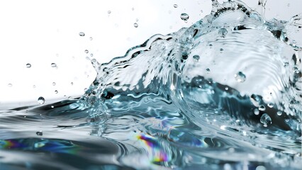 Obraz premium WaterSplashDroplets