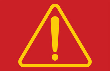 Caution and Safety First. Realistic Warning Sign Icon for Industrial and Road Safety Designs. Attention Danger Alert Symbol. Bold  Exclamation Mark Warning Logo Design Template. Safety Warning Icon