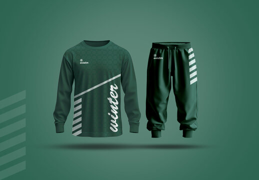 Green Long Sleeve Shirt And Pants Design