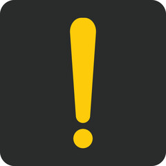 Caution and Safety First. Realistic Warning Sign Icon for Industrial and Road Safety Designs. Attention Danger Alert Symbol. Bold  Exclamation Mark Warning Logo Design Template. Safety Warning Icon