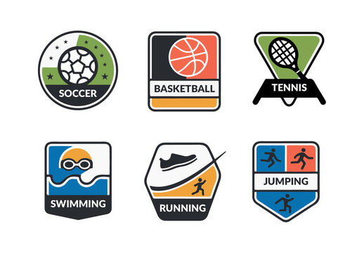 Sports Badge Template Layout