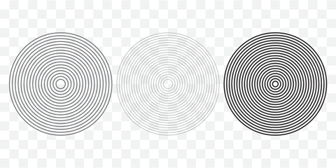 Sunburst element. Radial stripes background. Sunburst icon collection. Retro sunburst design. Vector illustration. Abstract line circle vector background.