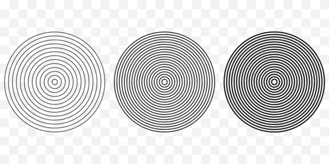 Sunburst element. Radial stripes background. Sunburst icon collection. Retro sunburst design. Vector illustration. Abstract line circle vector background.