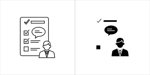 Survey and feedback icon