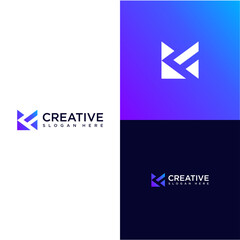 The F and M initial logo looks modern with a technological look.