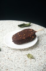 chocolate ice cream with chocolate