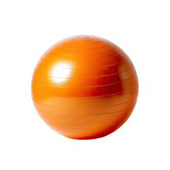 Obraz premium Orange exercise ball, smooth surface with subtle ridges