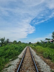 Fototapeta premium railway in the countryside