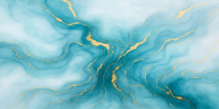 Abstract blue water surface texture with light ripple pattern reflection