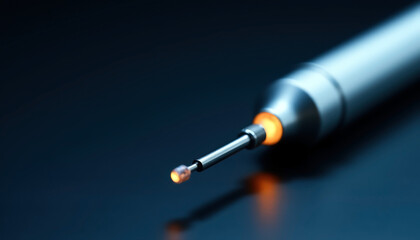 Precision micro drill tool for industrial fabrication and mechanical applications with copy space