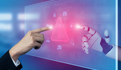 AI detects cybersecurity threats by monitoring system behavior, identifying anomalies, blocking...