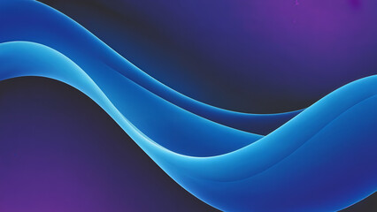 Abstract blue wave on purple gradient background creates a calming effect