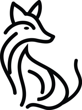 vector image of a wolf