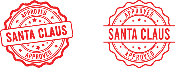 approved santa claus stamp design adding festive charm to christmas promotions and seasonal artwork