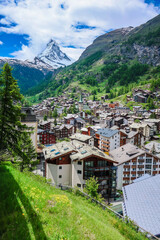 Obraz premium village in the mountains