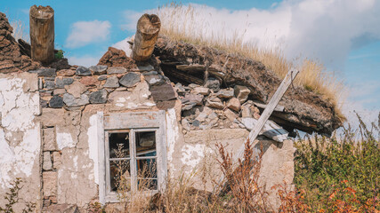 Forgotten Homestead A Ruined Countryside Dwelling