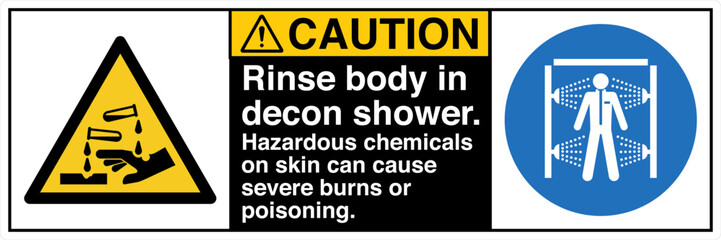 016 CAUTION Rinse body in dec...