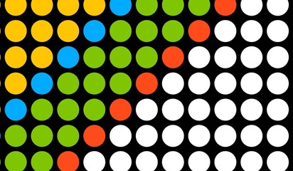 Abstract background, multicolored circles, mosaic, pixel, flat, 3D illustration