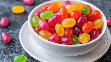 Neatly Folded Baby Onesie on Wooden Table Mat with Colorful Decor