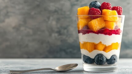 Neatly Folded Baby Onesie on Wooden Table with Soft Mat Background