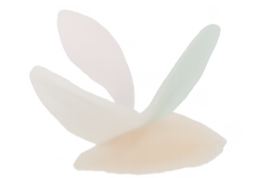 Abstract bunny ears pastel colors on transparent background - Powered by Adobe