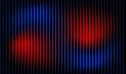 A colorful abstract Gradients with vertical shapes blending from blue to red and yellow, creating a smooth, glowing effect on a dark background.
