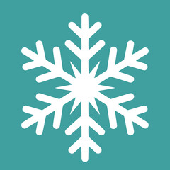 White snowflake vector
