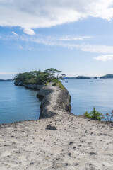 日本の宮城県にある松島の馬の背の風景