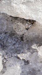 bialy snieg w zwiodocznymi szczegolami. tlo lub textura