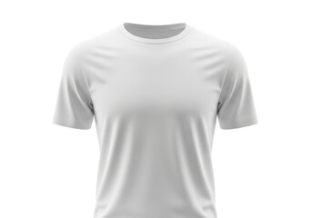 Plain white tshirt, isolated on transparent background