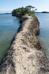 日本の宮城県にある松島の馬の背の風景