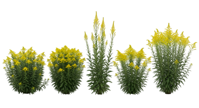 Yellow Goldenrod Plants in Various Sizes yellow flowers