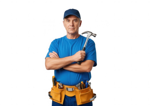 Worker handyman repair tools construction builder professional