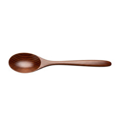 Wooden Spoon with Grain Detail isolated on a transparent background
