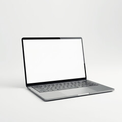 Remote Work and Digital Technology Concept on Pure Background