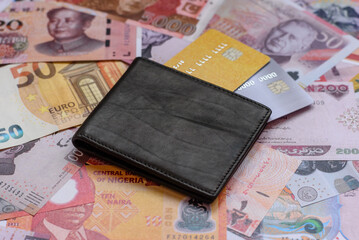 A credit card for contactless cashless payments via a terminal or online. A credit card