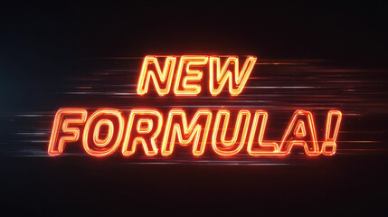 Obraz premium Glowing neon text 