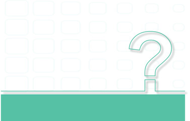modern question mark symbol on sleek creative background for curiosity and knowledge concept design