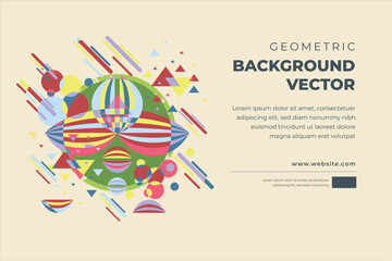 geometric shapes mosaic background