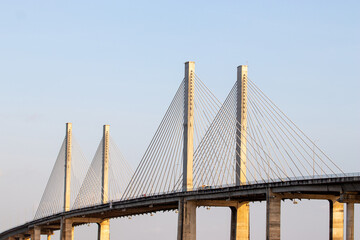 Infraestrutura de transporte &ndash; ponte estaiada de concreto