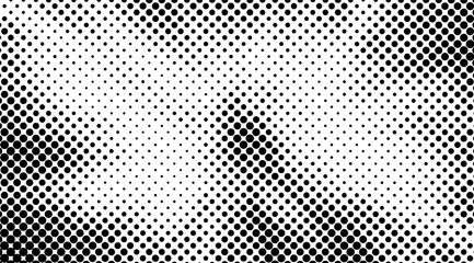 Halftone pattern fades from dense black circles to sparse dots on a crisp white backdrop, creating a modern and dynamic gradient for a striking visual effect