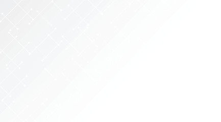 Subtle white background featuring a light gray network of interconnected lines and small dots fading into a bright white space creating a clean and contemporary design