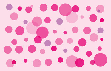 Pink, red, and purple circle pattern vector illustration, abstract background design with layered dots, playful decorative texture for digital art content
