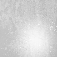 Bright white frosty background with delicate snowflakes and textured icy details, perfect for Christmas cards, winter invitations, and elegant festive designs.