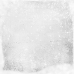 Frosty white winter background with delicate snowflakes and soft texture, ideal for Christmas cards, festive invitations, and elegant seasonal designs.