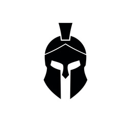 gladiator helmet vector illustration on white background.