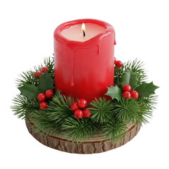 Candle isolated on transparent background