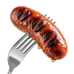 Sausage isolated on transparent background